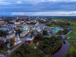 Фотографии Соликамска с высоты. Исторический центр Соликамска на закате.