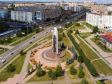 Almetyevsk-city from a height. Памятник в честь добытых 3-х миллиардной тонны нефти Татарстана