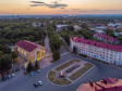 Evening center of Novokuibyshevsk. Улица Чапаева и Молодежный клуб "Русич"
