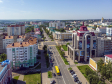 Saransk-city from a height. Проспект Ленина. Справа здание Министерства финансов Республики Мордовия
