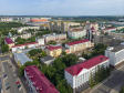 Саранск - столица Республики Мордовия с высоты.. Проспект Ленина. На переднем плане Верховный суд Республики Мордовия