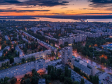 Необычный взгляд на город Балаково. Жилгородок на закате.