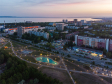 Тольятти с высоты (2021). Сквер имени 50 лет АВТОВАЗа на улице Революционной