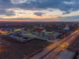 Тольятти с высоты (2021). Культурный центр "Автоград" (ранее назывался Дворец культуры и техники АВТОВАЗа)