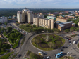 Orenburg-city from a height. Перекресток улиц Маршала Жукова, Ленинская и Чкалова 
