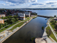 Votkinsk-city from a height. Воткинский пруд и Парк имени П.И. Чайковского "Времена года"