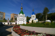 Kizichesky (Svyato-Vvedensky) monastery. Часовня Новомучеников и Исповедников Российских выстроена из кирпича в 2006-2007 гг. Расположена в центре монастырского двора. 