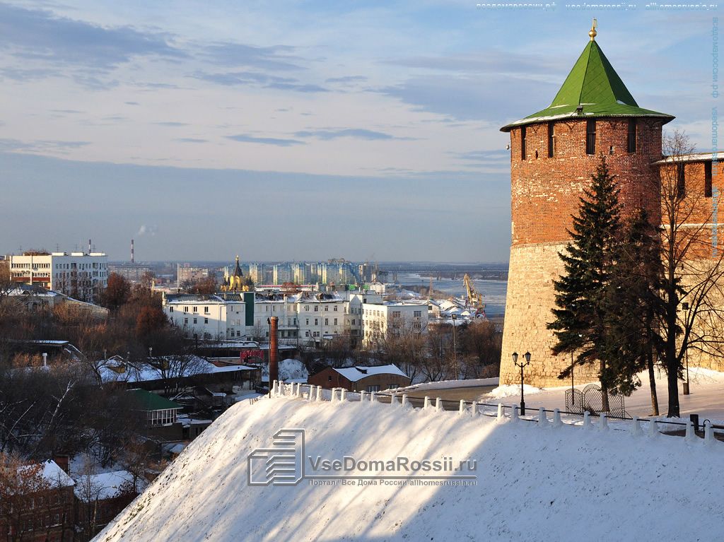 Нижний Новгород весь как на ладони со стен Кремля