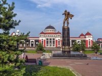 Saransk, railway station Железнодорожный вокзал, Vokzalnaya st, house 7