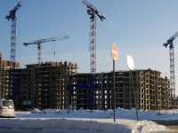Kazan, building under construction жилой дом, Pobedy avenue, house 139/2