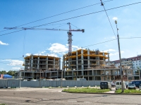Kazan, st Dunayskaya, house СТР1. building under construction