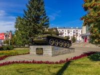 Barnaul, monument Танк Т-34Pobedy square, monument Танк Т-34