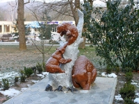Goryachy Klyuch, 雕塑 МедведиPsekupskaya st, 雕塑 Медведи