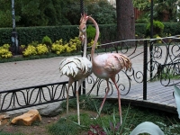 улица Егорова. малая архитектурная форма Два фламинго