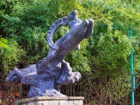 Sochi, sculpture Архары (Горные бараны)Kurortny avenue, sculpture Архары (Горные бараны)