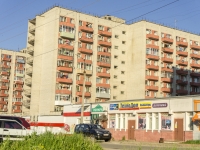 Kolchugino, Dobrovolsky st, house 17. Apartment house with a store on the ground-floor