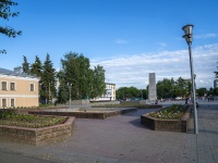 Муром, улица Льва Толстого. фонтан на площади Победы