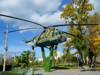 Воронеж, монумент Вертолет МИ-8ТЛенинский проспект, монумент Вертолет МИ-8Т