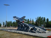 Воронеж, памятник Самолёту МИГ-21улица Космонавтов, памятник Самолёту МИГ-21