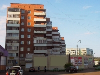 Bratsk, Krupskoy st, house 17. Apartment house with a store on the ground-floor
