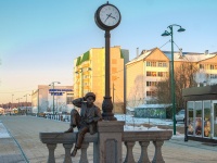 Руза, улица Федеративная. памятник Мишке Карасю
