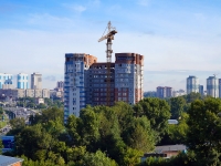 Новосибирск, улица Тополёвая, дом 5. строящееся здание