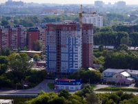 Новосибирск, улица Тополёвая, дом 5. строящееся здание