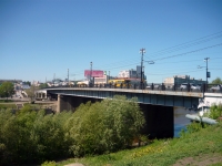 Omsk, bridge КомсомольскийShcherbanev , bridge Комсомольский