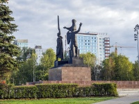 Пермь, улица Ленина. монумент «Героям фронта и тыла от благодарных потомков» 