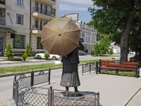 Taganrog, monument Фаине РаневскойFrunze st, monument Фаине Раневской