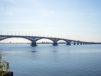 Saratov, bridge Саратов-ЭнгельсKosmonavtov embankment, bridge Саратов-Энгельс
