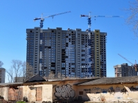 Yekaterinburg, Geroev Rossii st, house 35. building under construction