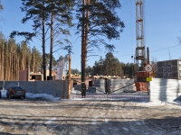Beryozovsky, Akademik Korolev st, building under construction 