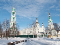 Tambov, cathedral Спасо-Преображенский, Sobornaya square, house 4