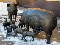 Томск, скульптурная композиция 