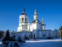 Томск, улица Крылова, дом 12Б. Богородице-Алексиевский мужской монастырь. Храм Казанской иконы Пресвятой Богородицы 