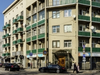 Presnensky district, Spiridonovka st, house 24/1. Apartment house