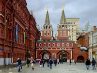 Tverskoy district, chapel Воскресенские ворота с часовней иконы Божией Матери Иверская,  , house 2А