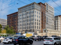 Begoboy district, Leningradskiy avenue, house 29 к.1. Apartment house