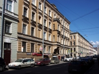 Admiralteisky district, Dekabristov st, house 9. Apartment house