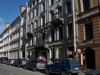 Admiralteisky district, Dekabristov st, house 20. Apartment house