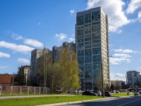 Vyiborgsky district, Hudozhnikov avenue, house 10 к.1. Apartment house