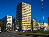 Выборгский район, улица Кустодиева, дом 4 к.1. многоквартирный дом
