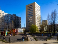 Выборгский район, улица Кустодиева, дом 10 к.1. многоквартирный дом