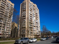 Выборгский район, улица Кустодиева, дом 24. многоквартирный дом