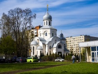 соседний дом: ул. Софьи Ковалевской, дом 9. храм Храм Тихвинской иконы Божией Матери
