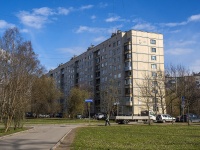 Krasnogvardeisky district, Burenin st, house 1 к.2. Apartment house