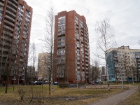 Krasnogvardeisky district, Industrialny avenue, house 14 к.1. Apartment house