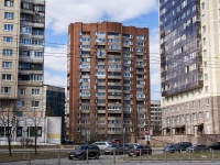 Krasnogvardeisky district, avenue Industrialny, house 14 к.1. Apartment house