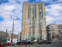 Krasnogvardeisky district, Hasanskaya st, 房屋 2 к.1. 公寓楼